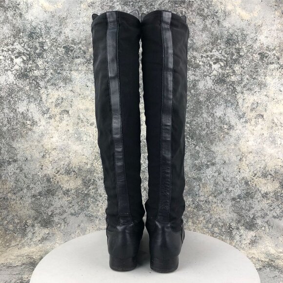 Louise et Cie Women's Size 8.5M Andora Black Leather Over The Knee Riding Boots - Picture 6 of 16